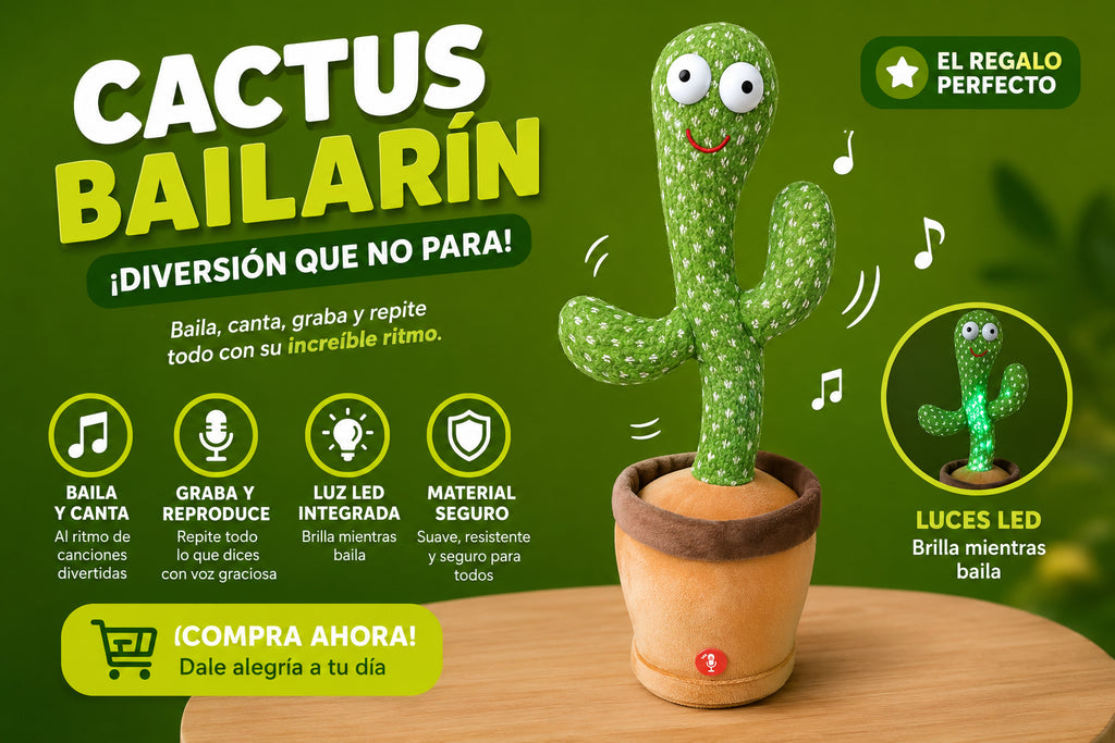 IMITA LOS SONIDOS DE TU BEBÉ + CACTUS BAILARÍN + ENVÍO GRATIS